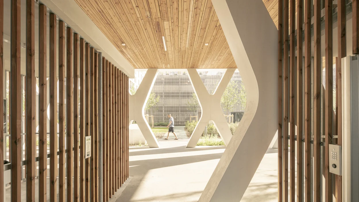 Entrée du Combo à Bordeaux par Leibar Seigneurin Architectes
