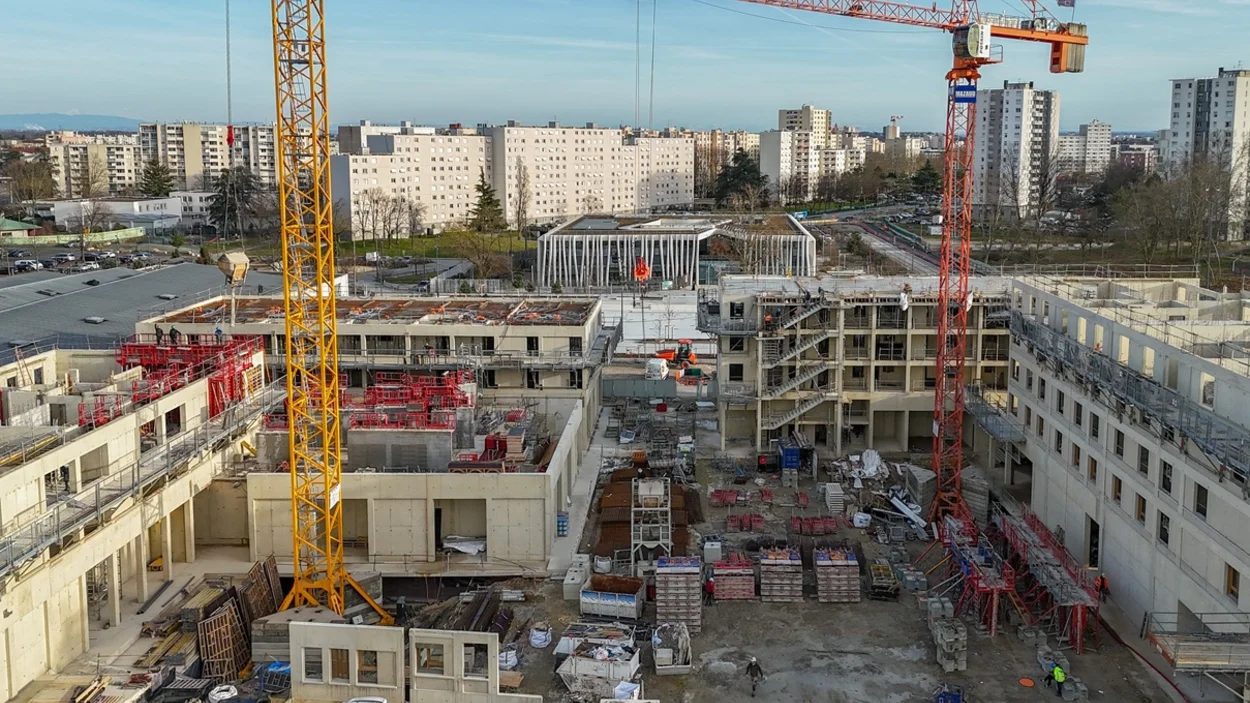 Chantier 4 immeubles en construction - Mazaud