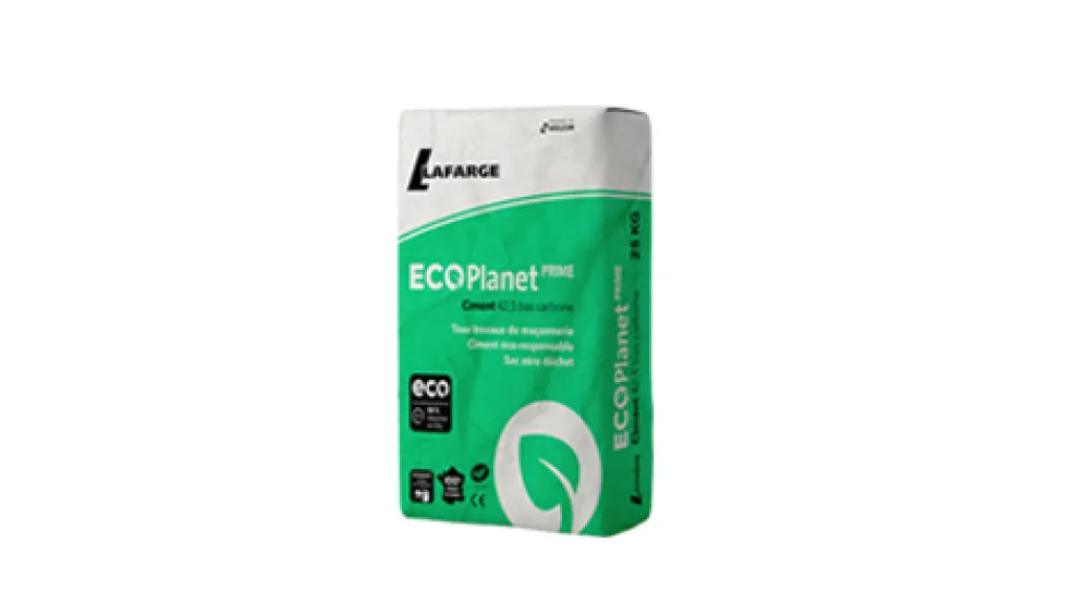 ECOPlanet® Prime, le ciment en sac à faible empreinte carbone